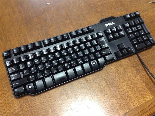 掃除後に綺麗になったキーボード