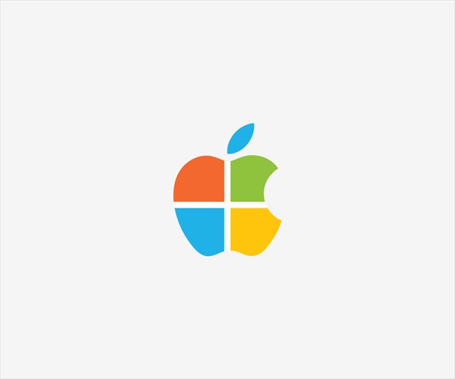 WindowsとAppleのロゴ