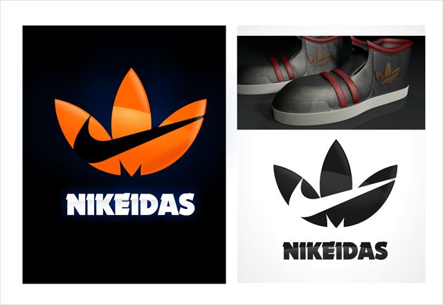 NIKE(ナイキ)とadidas(アディダス)のロゴ
