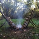 焚き火が長時間燃える薪の組み方