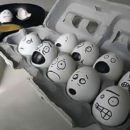 卵アート 簡単な顔の絵を書くだけで卵の世界観が面白い【エッグアート画像】