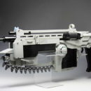 チェンソー レゴで作られた銃 ギアーズオブウォーのランサーアサルトライフルを再現
